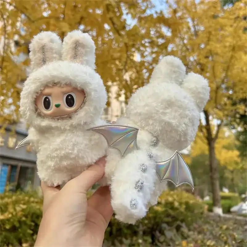 cute and creepy labubu bunny monster costume for collectors and fans