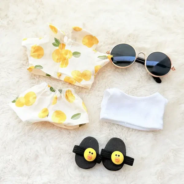 cute and stylish labubu doll summer outfit accessories included