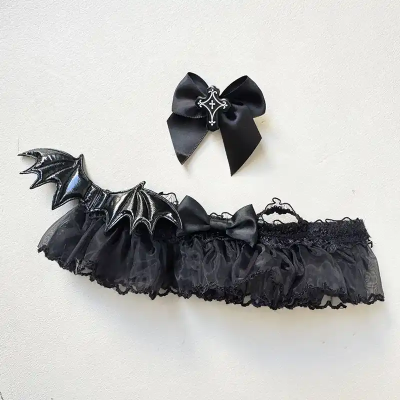 cute black lace tutu dress for labubu i ii dolls