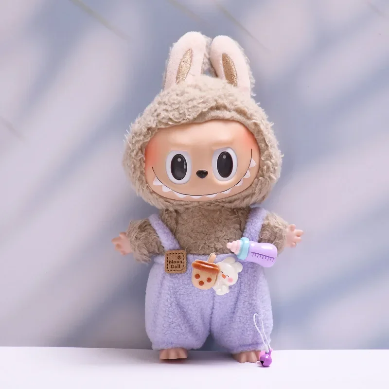 cute bunny outfit for labubu doll comfortable soft fabric