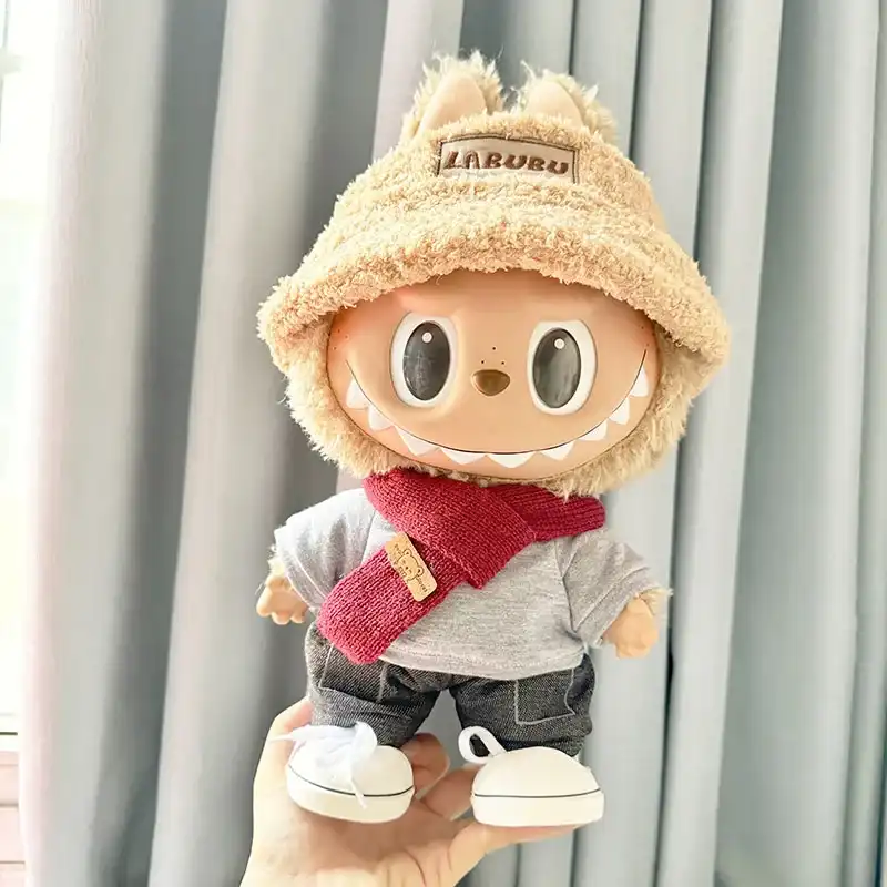 cute casual style clothes for 38cm labubu and mokok dolls