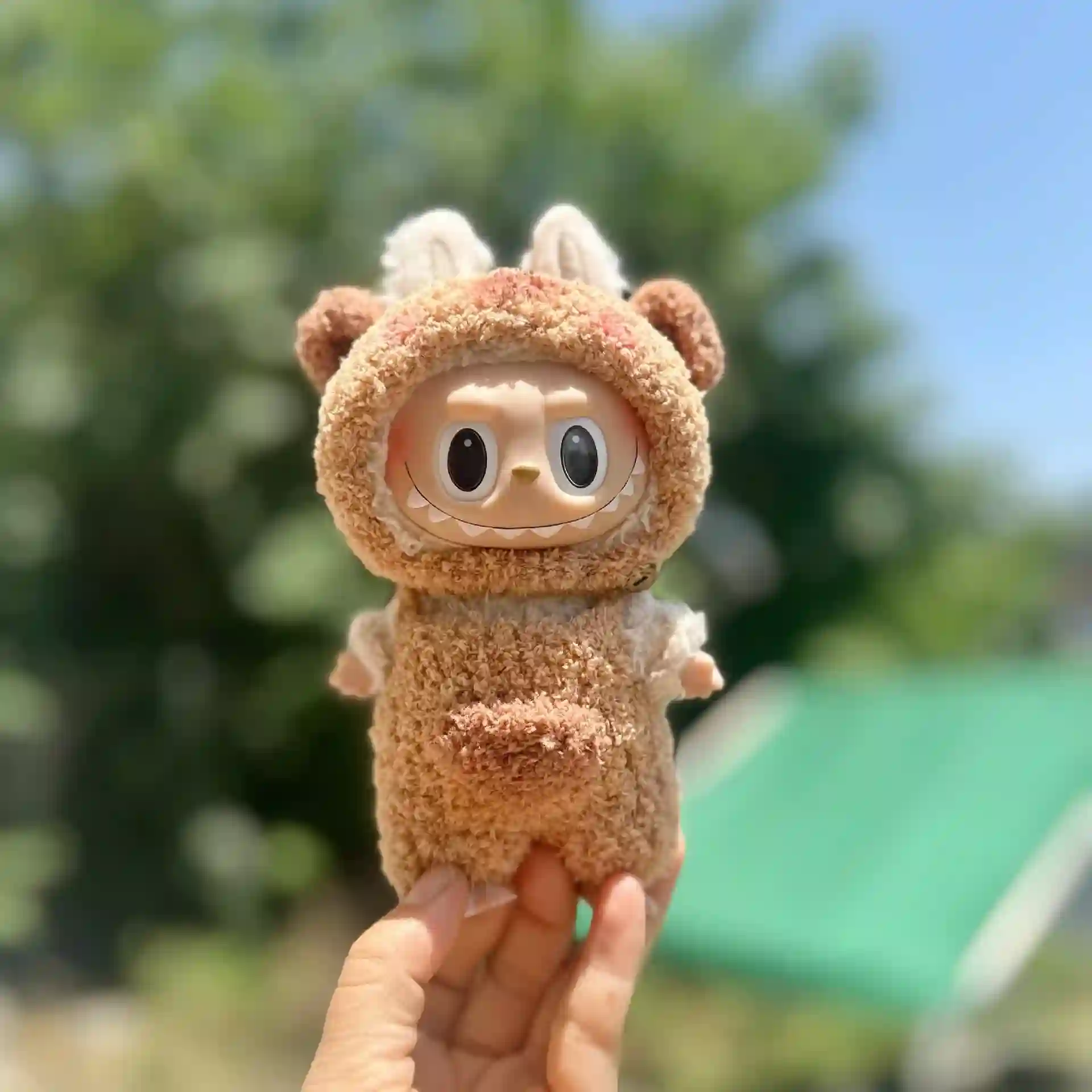 cute crocheted astronaut costume for 17cm Labubu doll