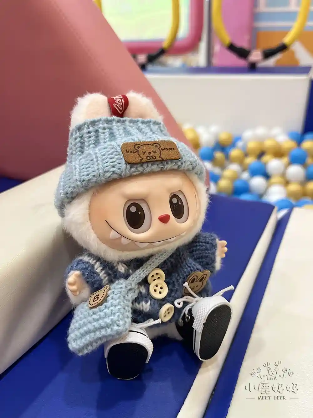 cute knitted sweater hat bag scarf shoes for labubu doll