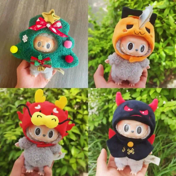 cute labubu doll accessories 17cm doll clothes korea style