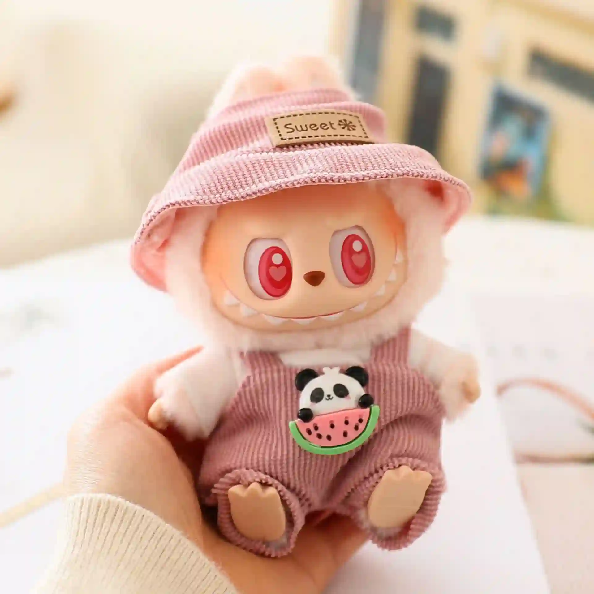 cute labubu doll clothes high quality soft cloth material
