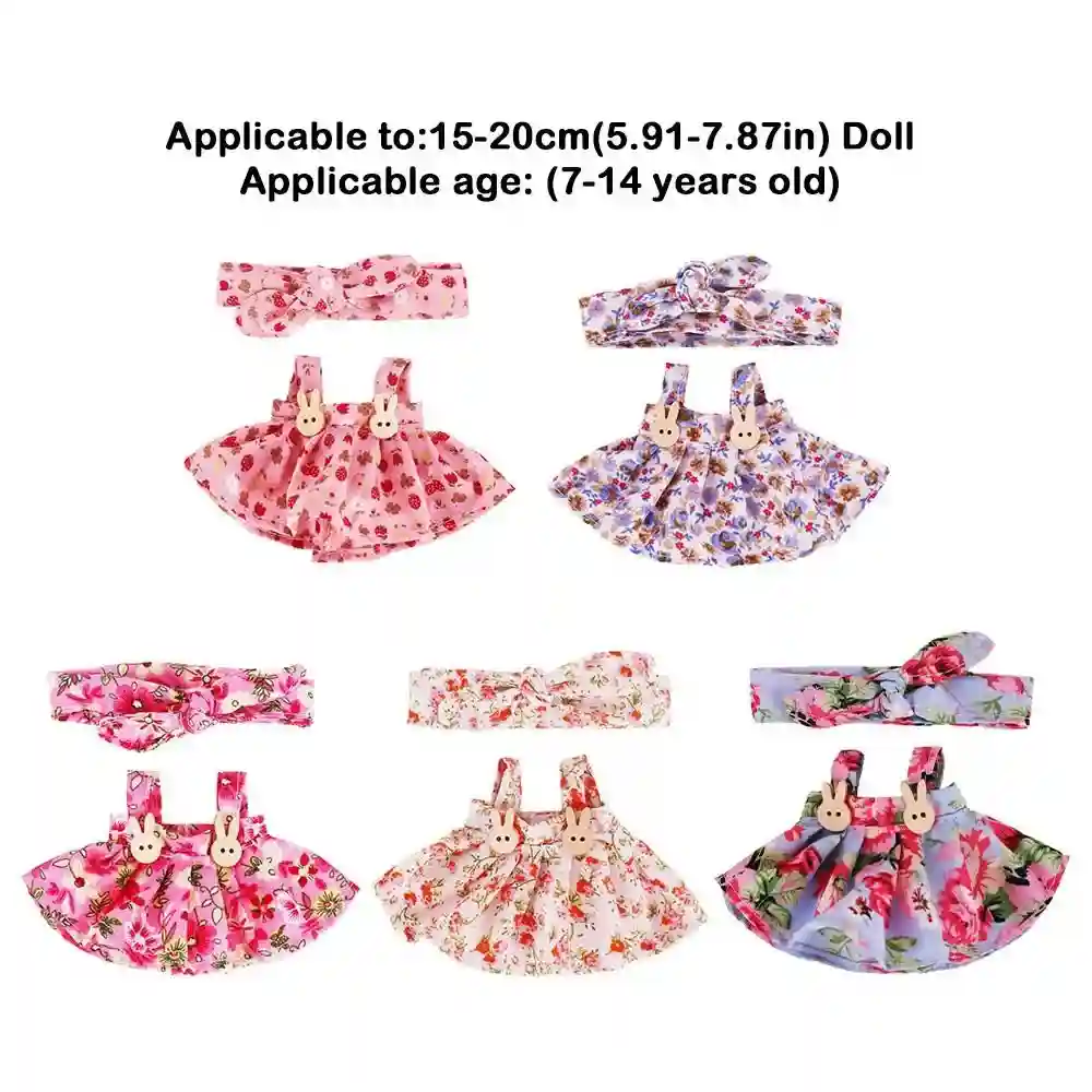 cute labubu doll clothes soft fabric pleated skirt design