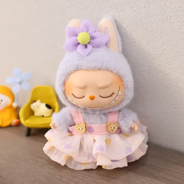 cute labubu doll dress outfit perfect 17cm fit