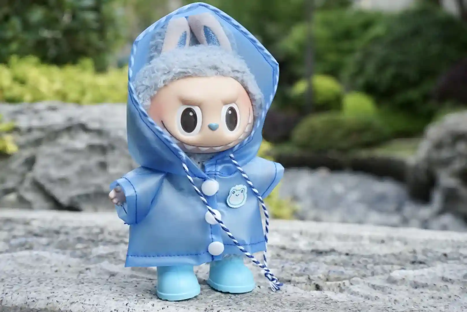 cute labubu doll raincoat matching boots 17cm doll clothes