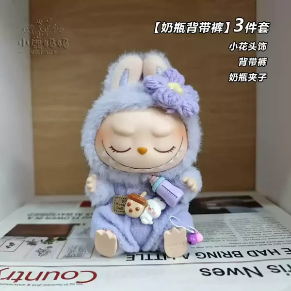 cute labubu winter outfit handmade soft knitted clothes