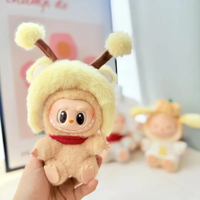cute labuubu doll clothes outfit set capybara hat 15 17cm v1 v2 v3