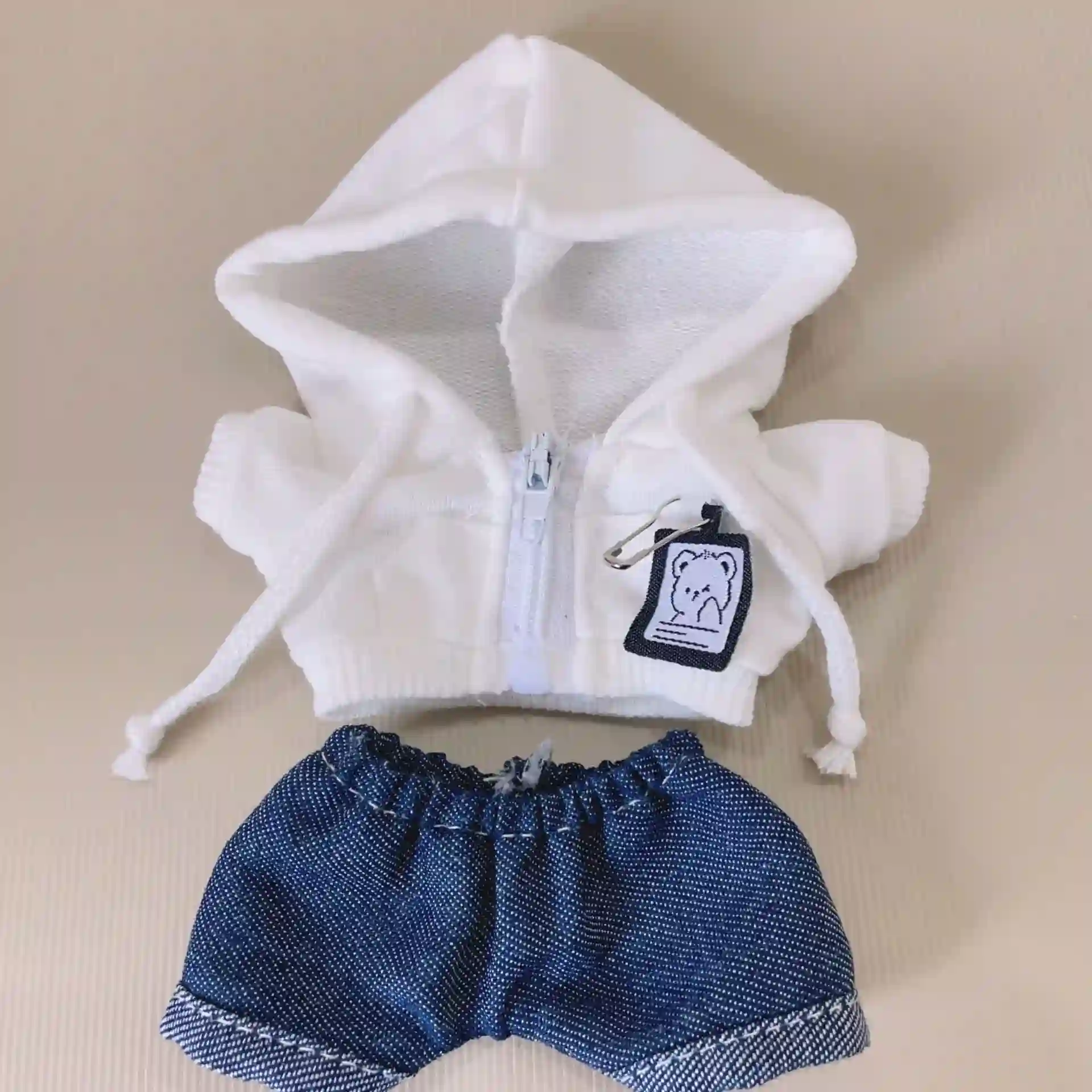 cute mini plush doll clothes 17cm labubu i ii idol dolls