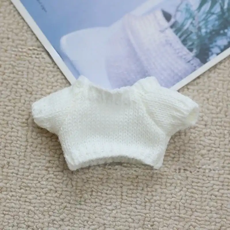 cute pastel colored labubu doll sweater hat and camera accessory set