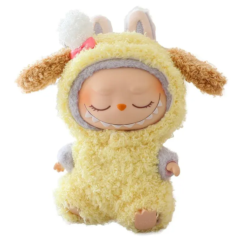 cute plush animal outfit for labubu i ii dolls