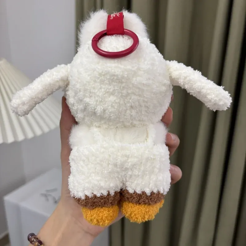 cute yellow and white crochet duck clothes for labubu doll
