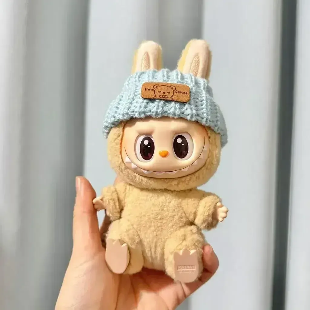 delightfully pastel colored labubu knit sweater outfit