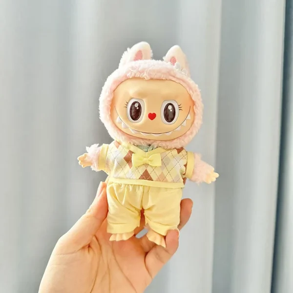 designer 17cm Labubu doll clothes outfit girl boy custom