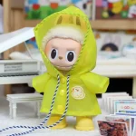 durable 17cm Labubu doll raincoat for everyday use