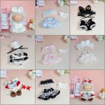 durable 17cm Labubu maid outfit with precise stitching