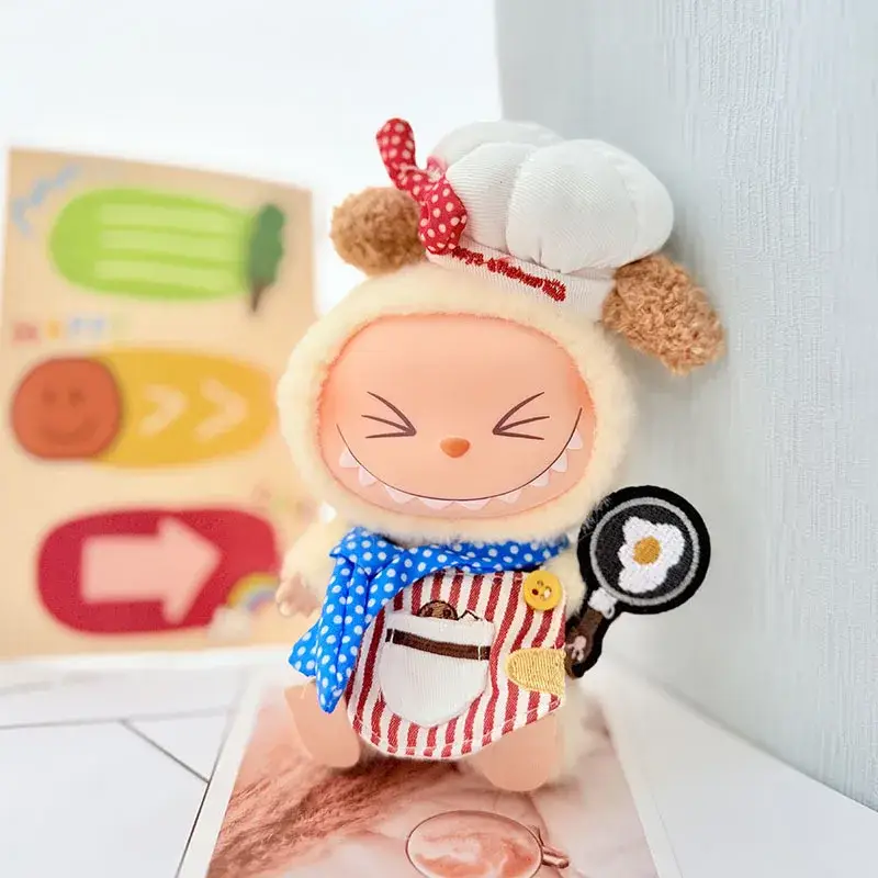 durable labubu chef costume set for repeated playtime use