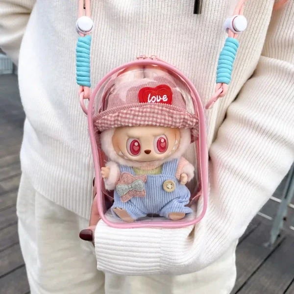 durable pvc labubu bag resistant to everyday wear and tear