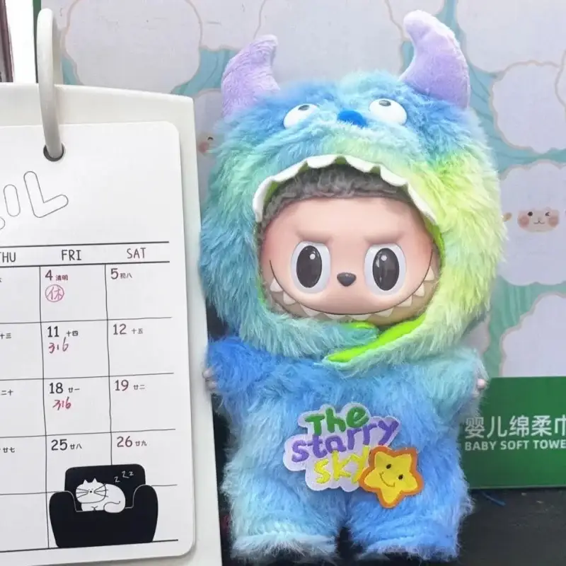 easy to dress monster costume for 17cm Labubu doll