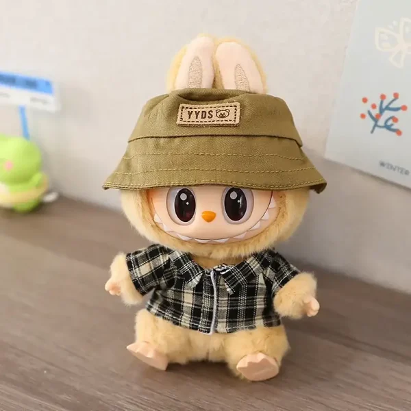 easy to put on and off Labubu doll bunny hat outfit