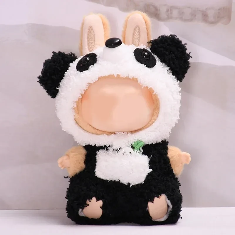easy to wear frog costume for 17cm Labubu doll