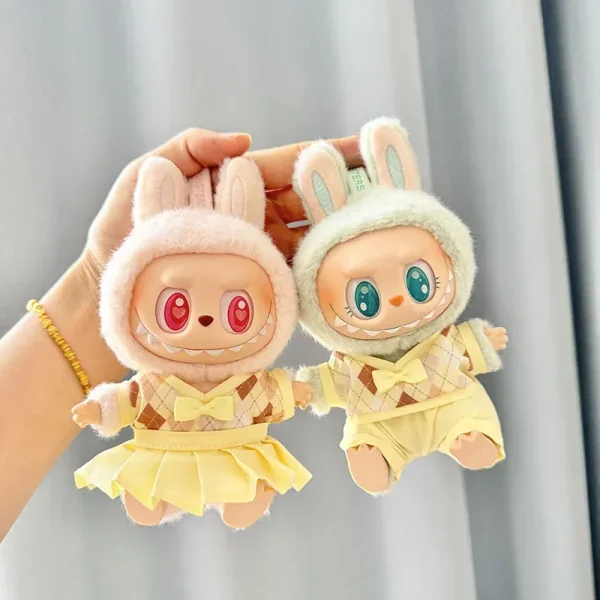 elegant 17cm Labubu doll outfit custom designed clothes