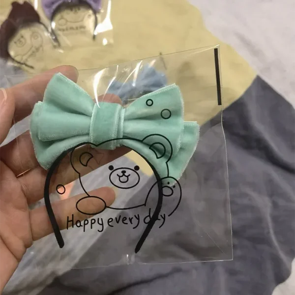 enhance your 17cm Labubu dolls visual appeal with bow headbands
