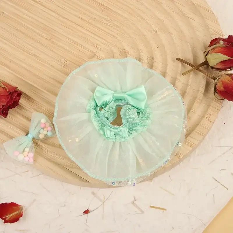 ethereal labubu doll dress with delicate lace accents