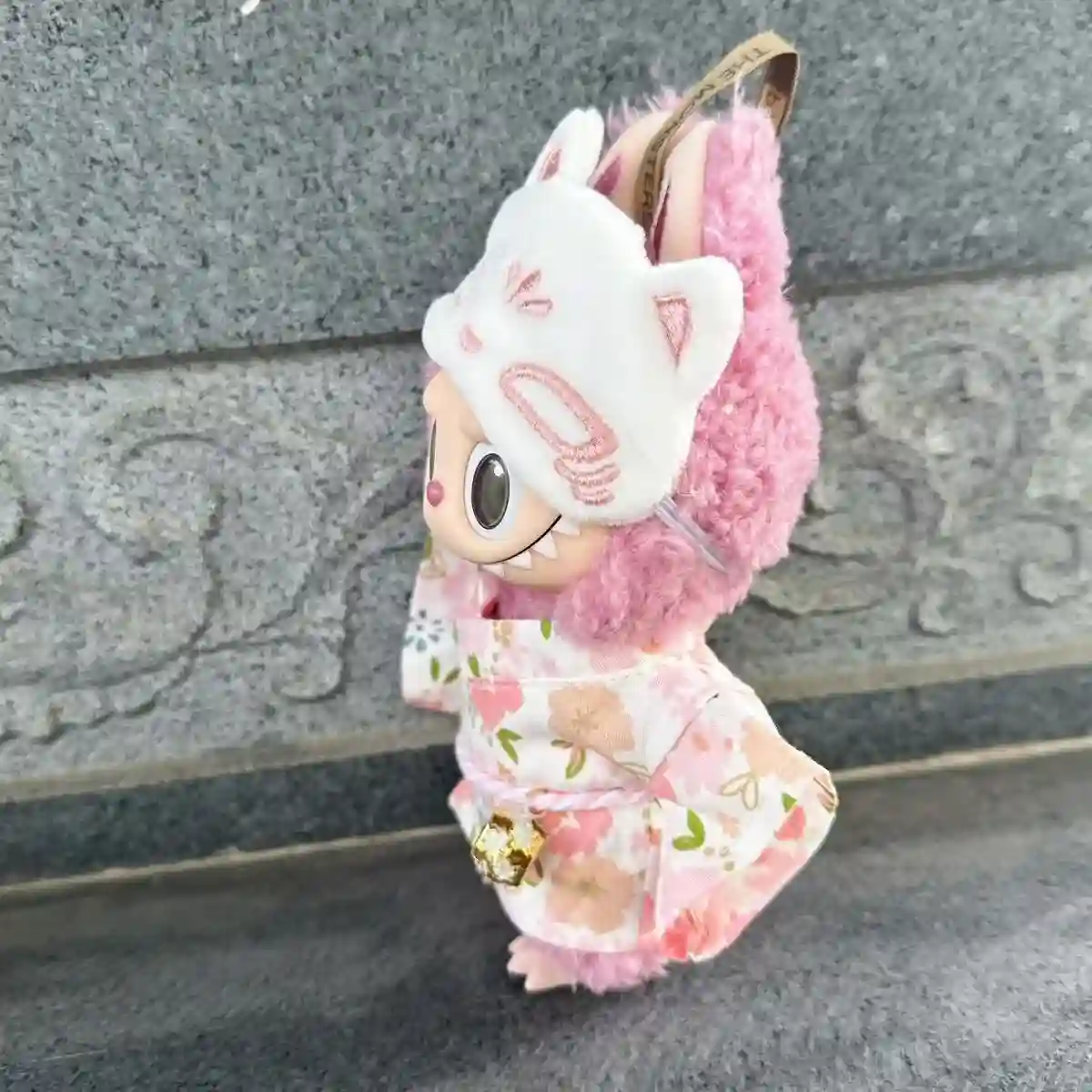 exquisite 17cm Labubu doll kimono outfit summer fashion