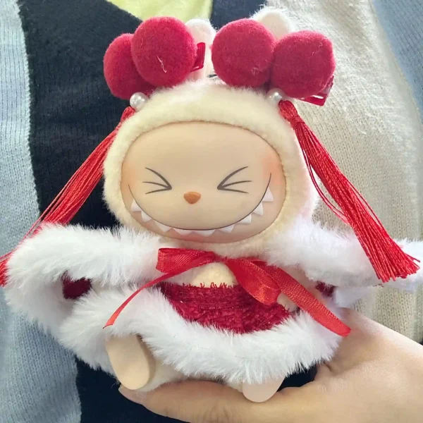 exquisite labubu doll kimono with obi sash accessory
