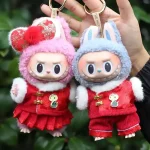 festive lunar new year labubu outfit for 15 17cm dolls