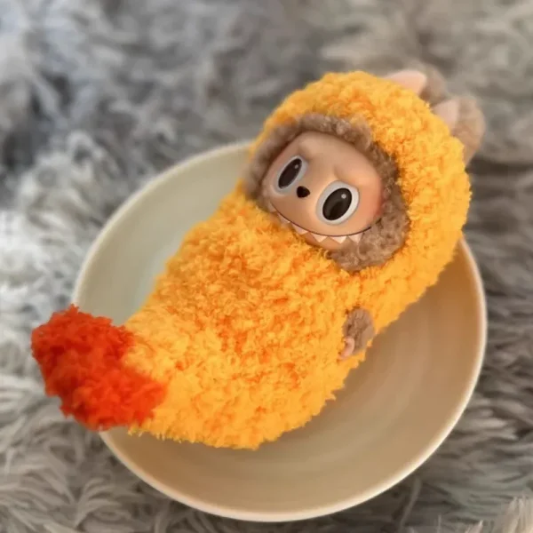 fun wacky mart series Labubu doll fried shrimp costume gift