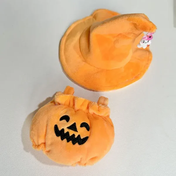 halloween party outfit for labubu i ii idol dolls pumpkin theme