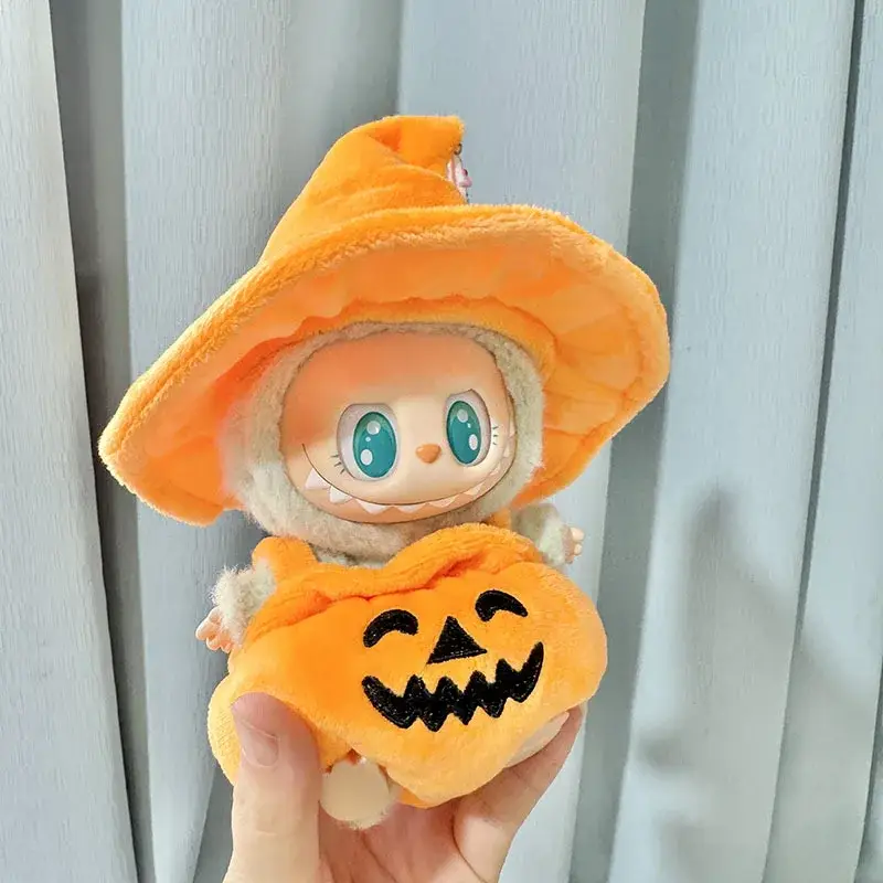 halloween pumpkin costume for labubu i ii idol dolls