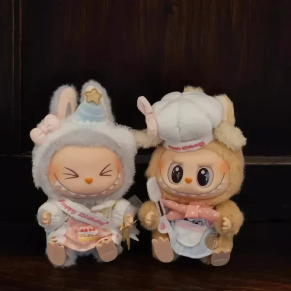 handmade 17cm Labubu bunny doll clothes high quality fabric