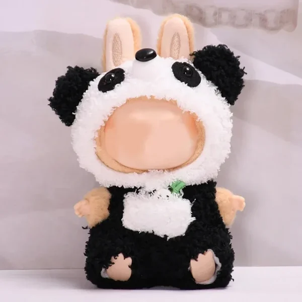 handmade 17cm Labubu frog costume for collectors