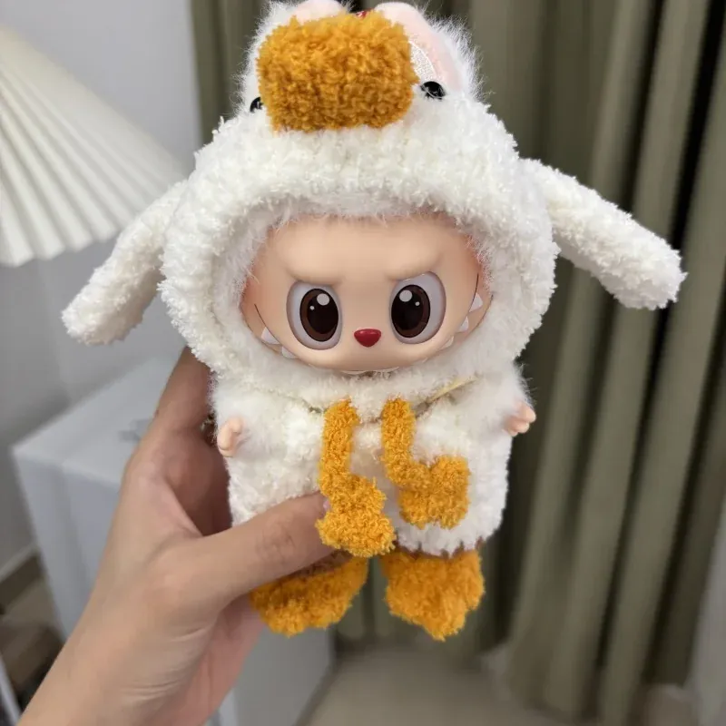 handmade crochet labubu duck costume outfit 15 17cm