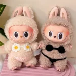 handmade crocheted bikini for 15 17cm labubu doll clothes