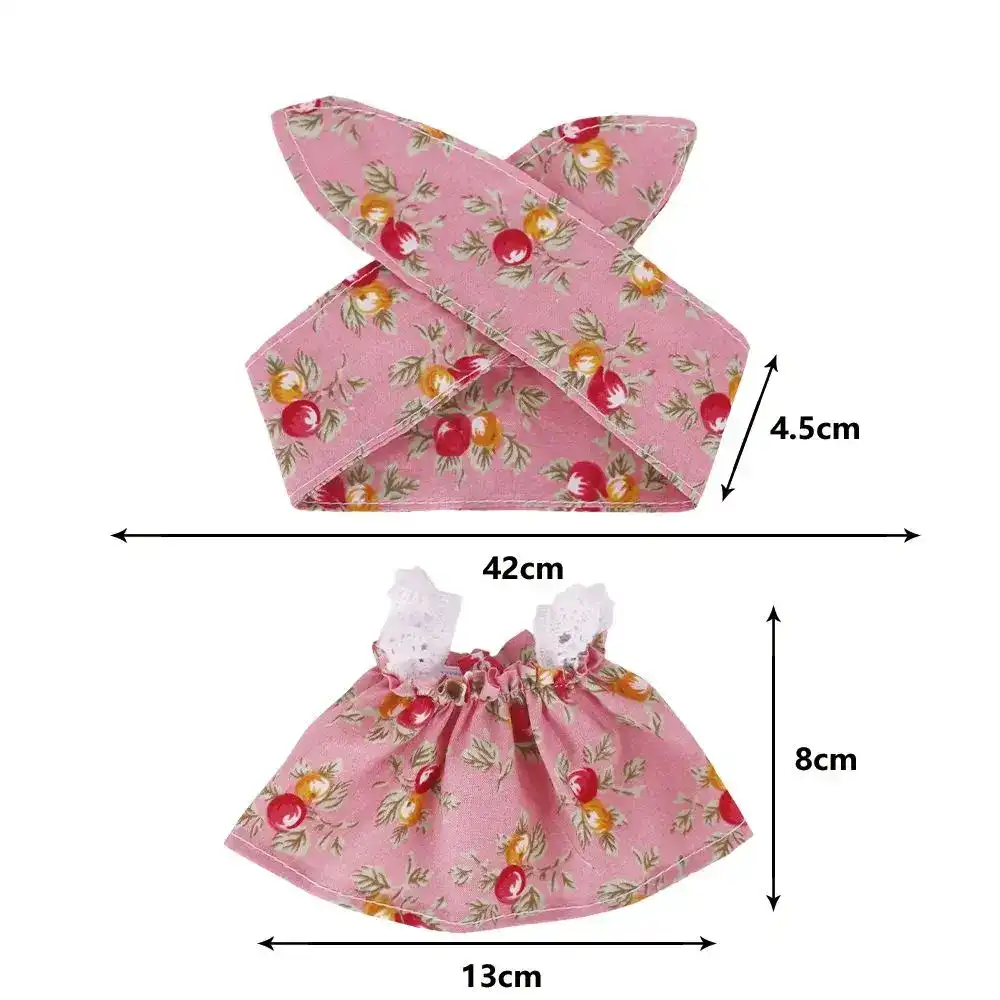 high quality 17cm Labubu doll clothes accessories