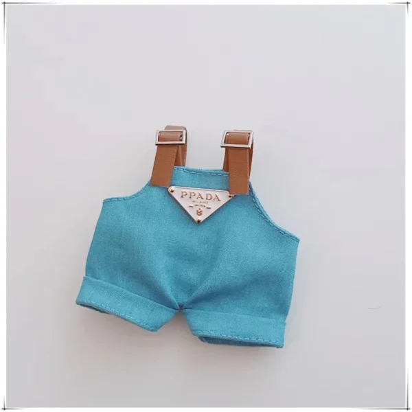 high quality fabric 17cm Labubu doll clothes accessories set