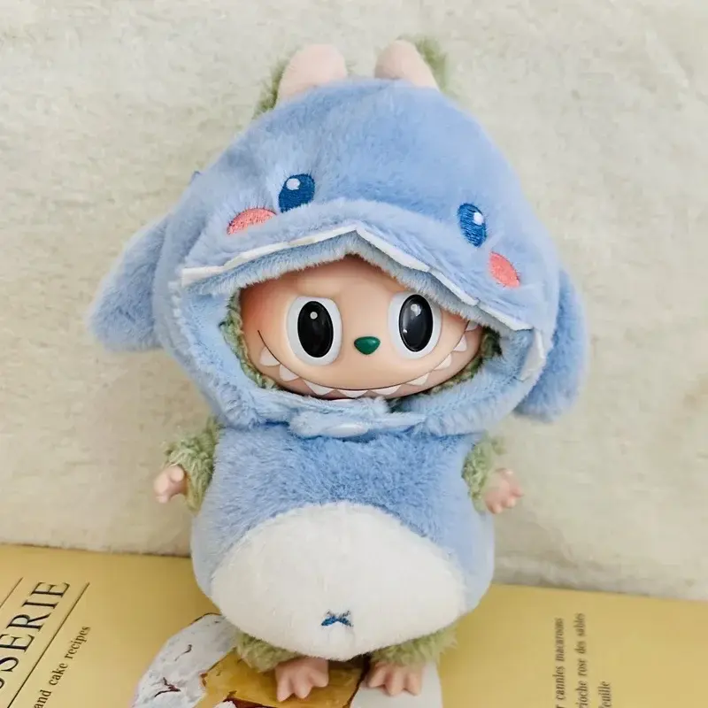 high quality soft plush fabric 17cm Labubu doll clothes