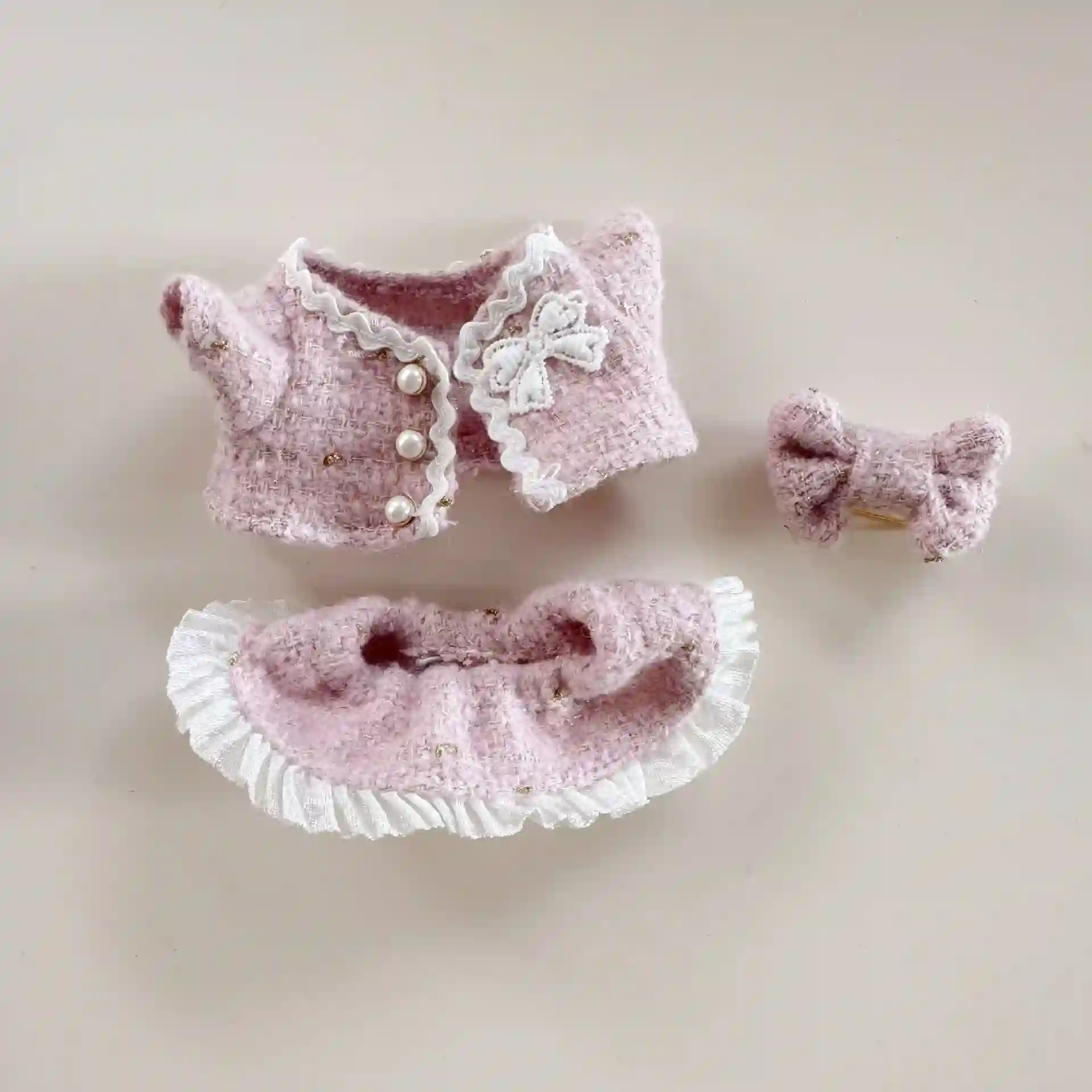high fashion labubu doll outfit charming bunny hood