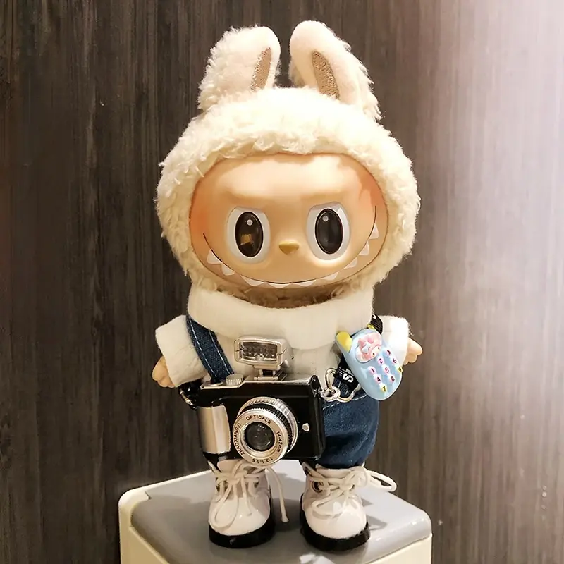 high quality 17cm Labubu clothes accessories for kpop fans
