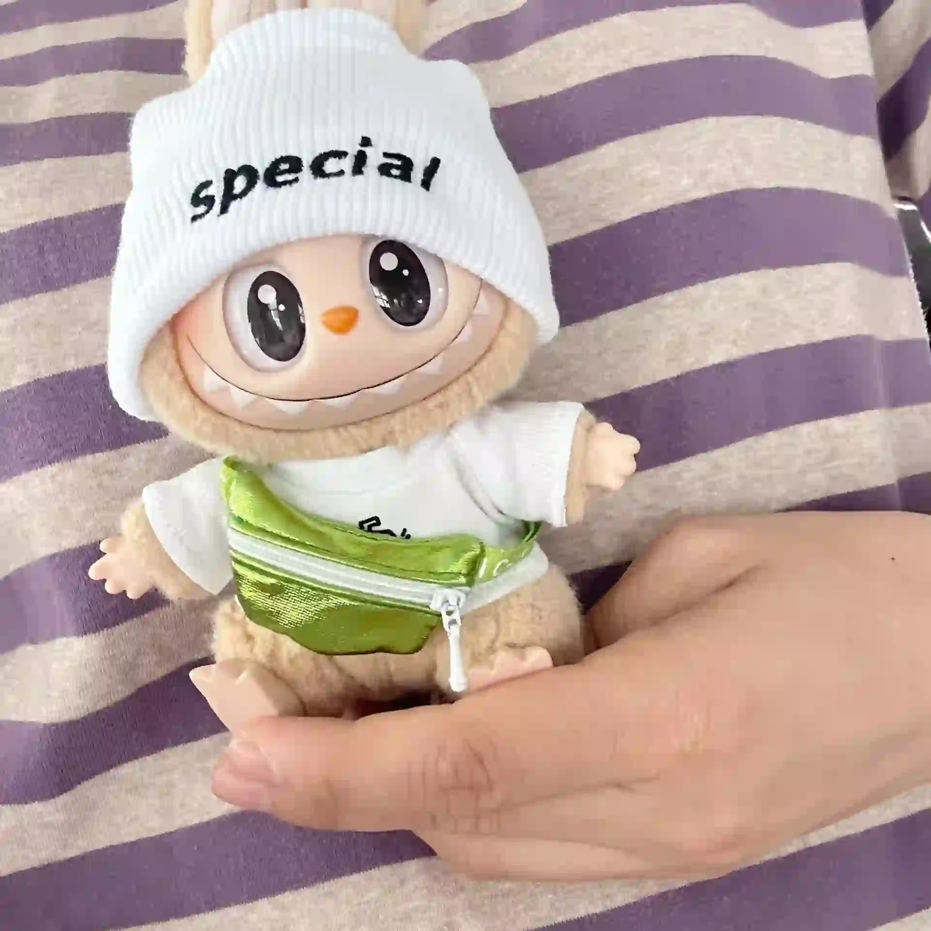 high quality 17cm Labubu doll clothes accessories 1