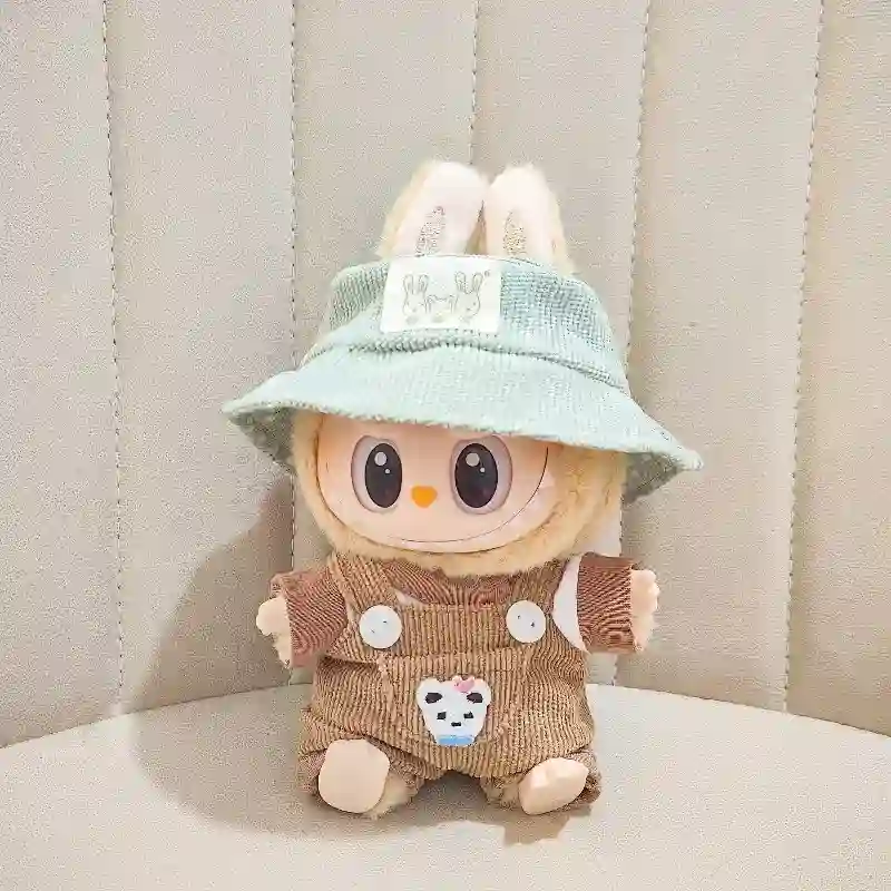 high quality 17cm Labubu doll clothes bunny outfit