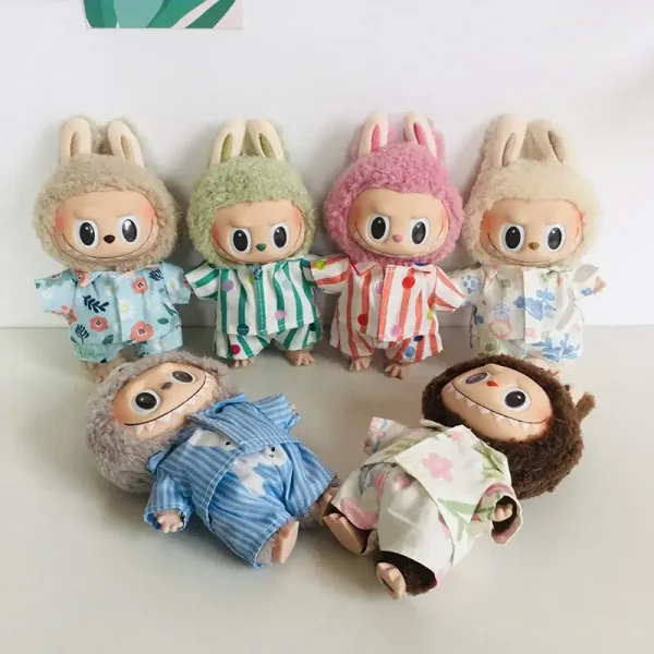 high quality 17cm Labubu doll clothing accessories