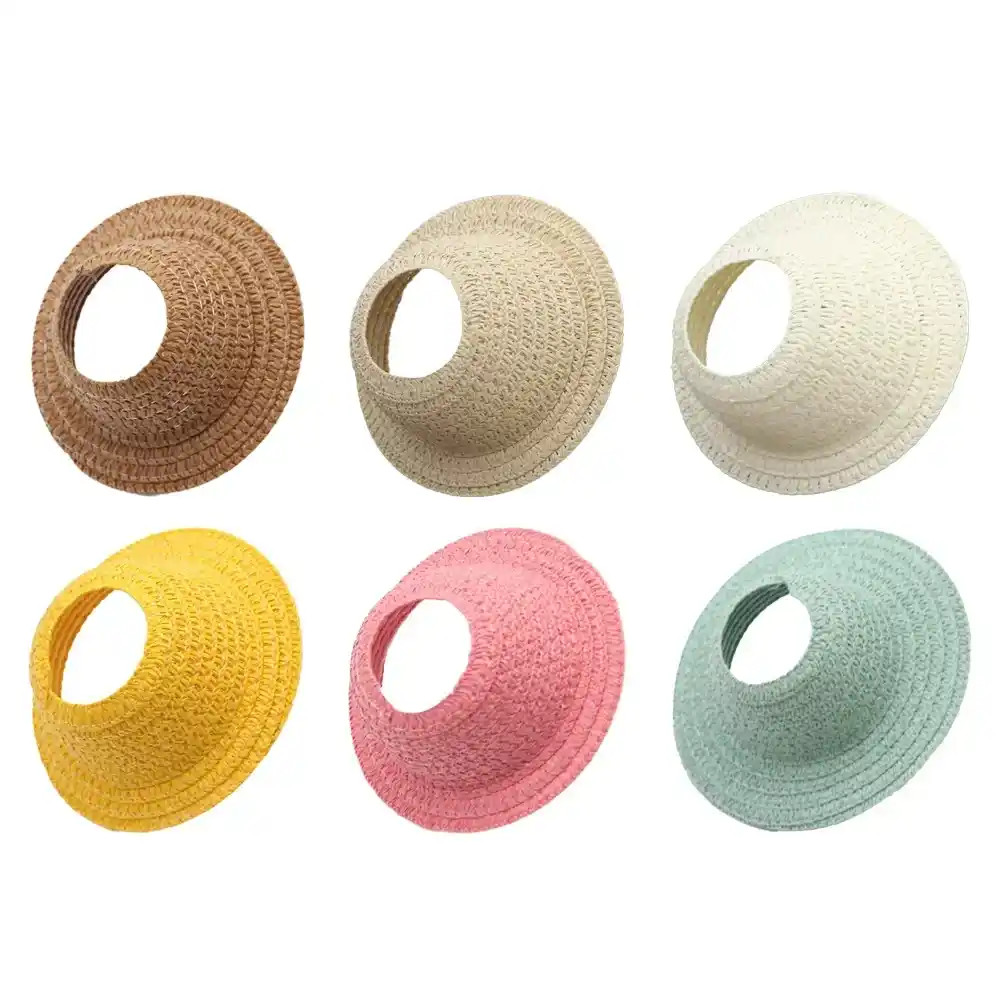 high quality bamboo labubu straw hat 15cm 17cm dolls