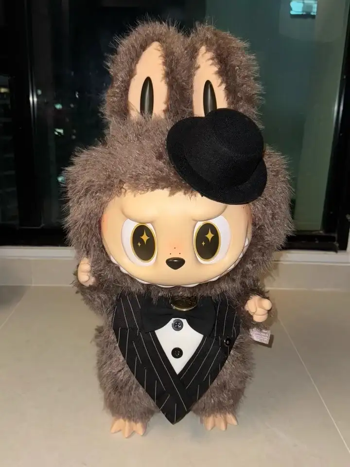 high quality cloth labubu gentleman suit outfit accessories included